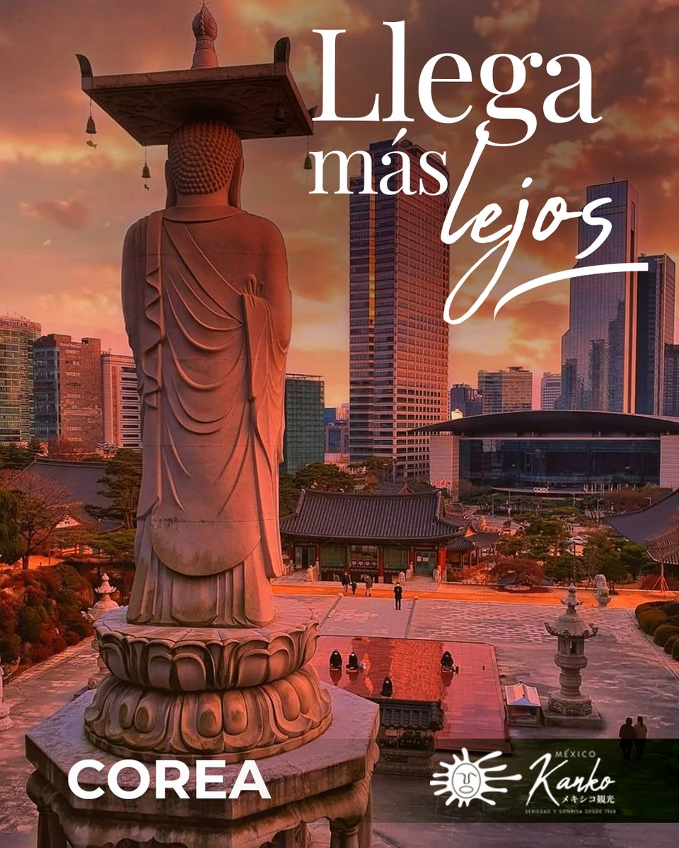 Mexico_Kanko's tweet photo. 🌏 EXPERTOS en ASIA📍COREA 🇰🇷
Vive la esencia espiritual visitando el #TemploBongeunsa un oasis de tranquilidad en el corazón de #Seúl
🏯 Entre faroles, arquitectura tradicional y una atmósfera de paz, este icónico templo invita a conectar con la historia y cultura coreana.
…👇 https://t.co/AffDO2n26Q
