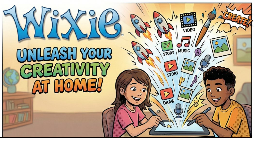Tech4Learning's tweet photo. This summer, give kids something better than passive screen time.

With Wixie, kids create:
🎨 Artwork
📖 Digital books
🎬 Animations
🎤 Narrated stories

Subscriptions start at $20 (single user). $5 more, gets the entire family creating (5 users).

https://t.co/lGqUP6GVF5 https://t.co/zq1ilTaqho