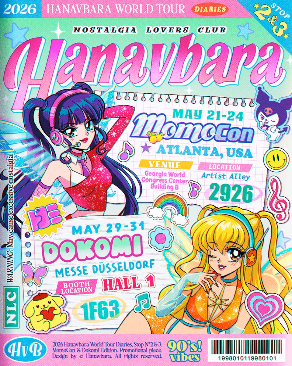 nerudesignworksコラボ HANGBURGER ASOMATOUS this month we're attending two conventions! ✨ 🇺🇸 MOMOCON