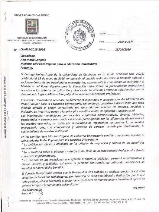 Universidad de Carabobo tweet media