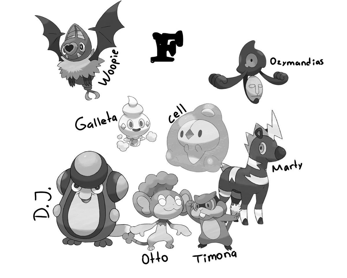 FerchoSM2's tweet photo. Aquí los Pokémon que apoyaron en la aventura y los caídos en batalla https://t.co/mFZJMApt7o
