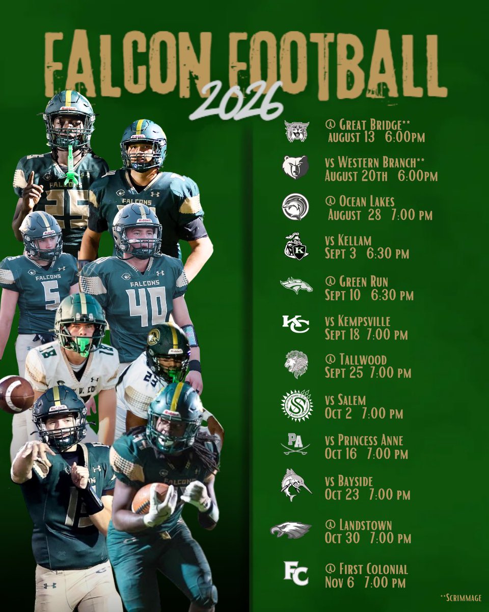 coxfalconfootb1's tweet photo. Your Cox Falcons Football Team is ready for this upcoming season! We look forward to seeing YOU in the stands this Fall! Talons Up!! https://t.co/7Rqp1uS7uy