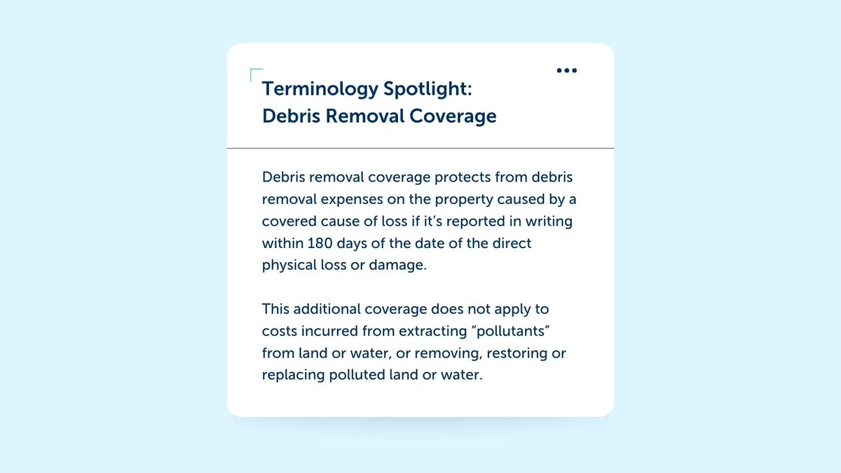 USAssure's tweet photo. After a covered loss, most people focus on repairs. What often gets overlooked? The cost of cleanup.

Debris Removal Coverage — automatically included in our builders risk policy with the option to increase limits — helps manage those post-loss expenses. https://t.co/N0SBf3T1iU