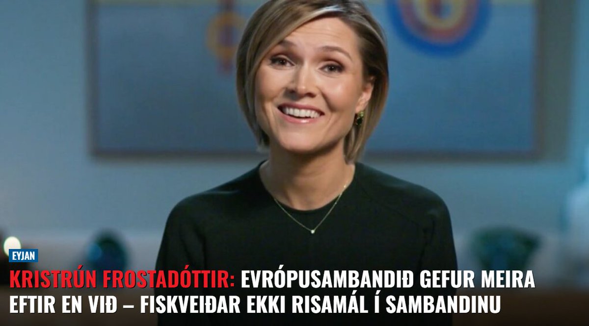 PalssonThordur's tweet photo. Hún veit full vel að ESB gefur ekkert eftir, ESB er ekki à la carte matseðill heldur sameiginleg löggjöf og regluverk. Það er hins vegar rétt að fiskveiðar eru ekki risamál í ESB en það þýðir ekki að fiskveiðar séu ekki risamál fyrir marga innan ESB. Spyrjið bara Íra. https://t.co/XznJzseiC2