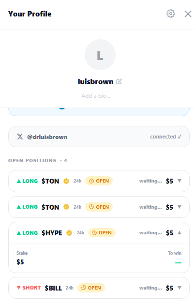 Drluisbrown's tweet photo. Shout out for both genlayer and fud market to bring this outstanding collab.
In this way I personally learn more about fud market and how PnL helps a lot to grow own trading experience.
I took 4 trade and all now profitable position where you can also check my PnL publicly 🥰 https://t.co/z5Jq4VnEh0