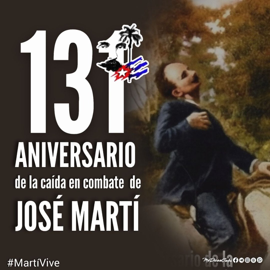 7Mararodriguez's tweet photo. @DiazCanelB Visionario y eterno el Apóstol. Su última carta nos dejó el deber sagrado de defender la soberanía. La Revolución es la obra que mantiene viva esa trinchera de ideas y de dignidad americana. 

¡Cuba no le falla a su historia! 🇨🇺 #MartíVive https://t.co/98F61my2Df