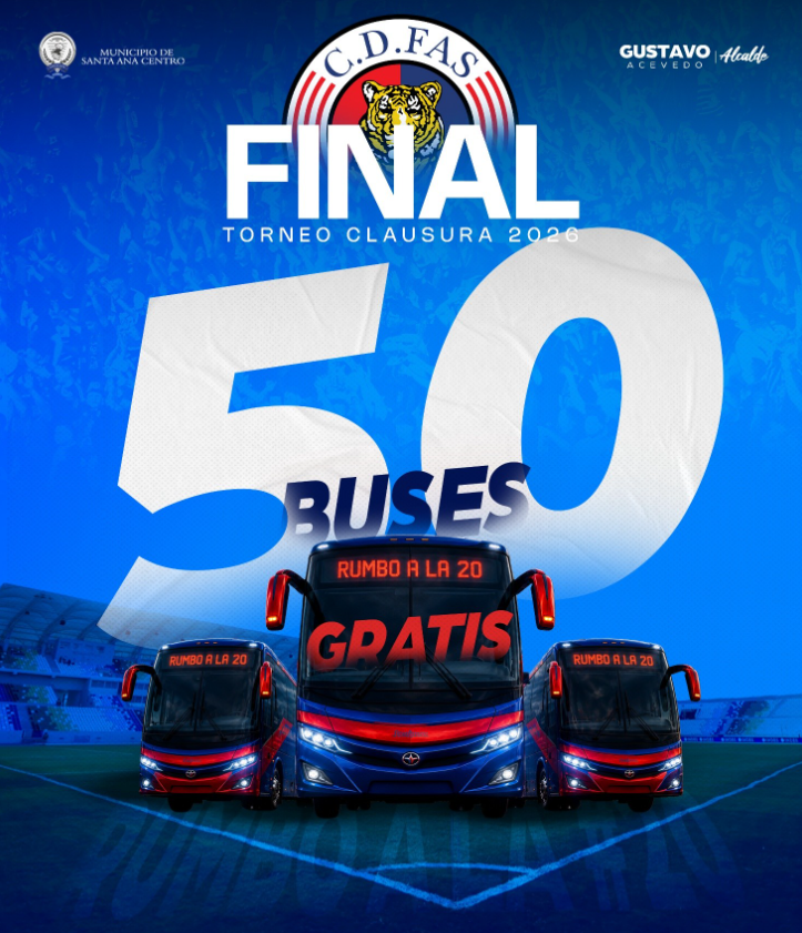 ALCALDE DE SANTA ANA ANUNCIA 50 BUSES GRATIS PARA AFICIÓN DE FAS Este ...