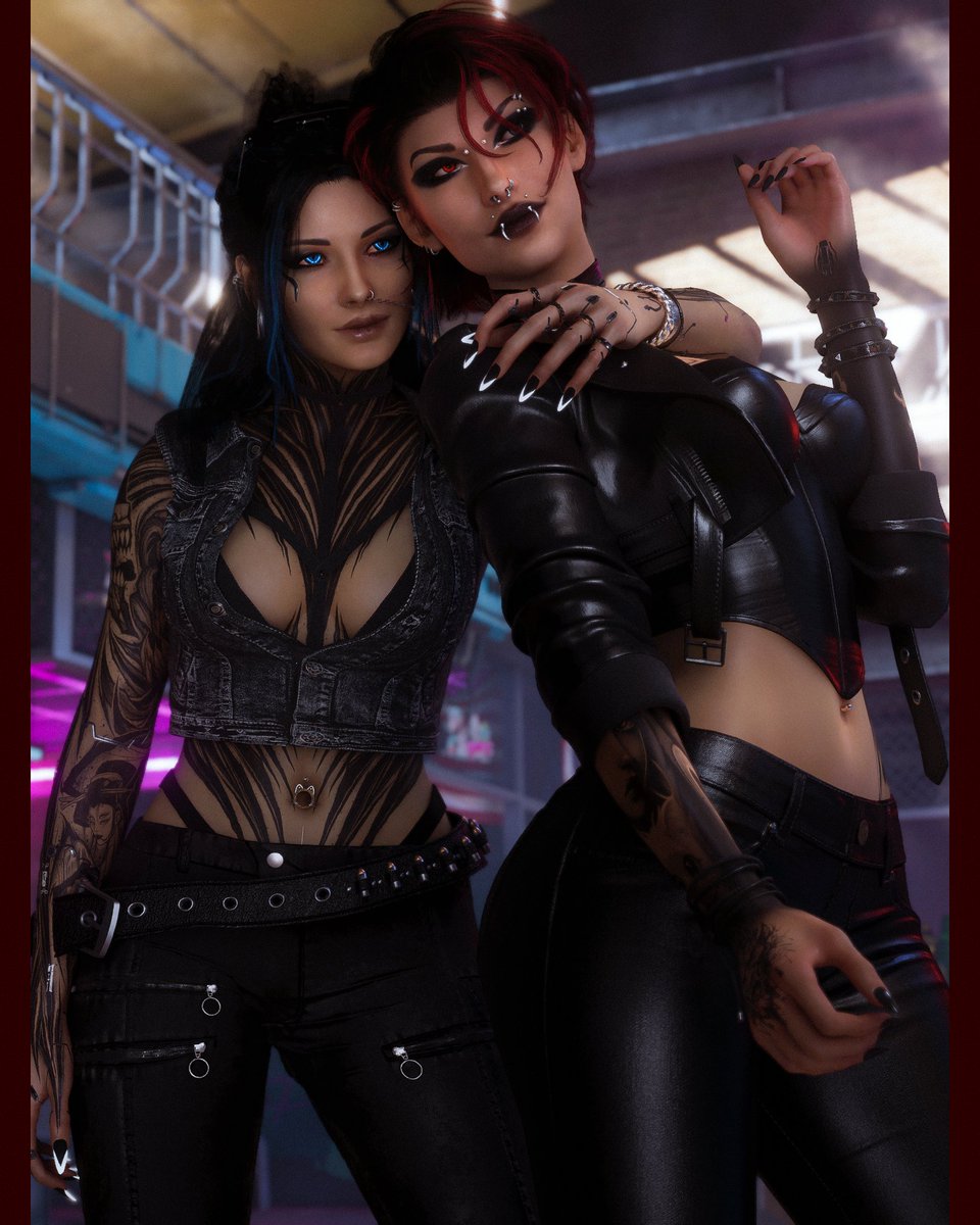 Maniekk35's tweet photo. Girls Meeting 

#Cyberpunk2077 #Cyberpunk2077PhotoMode #VirtualPhotography #PhotoMode https://t.co/JrHjYEjW63