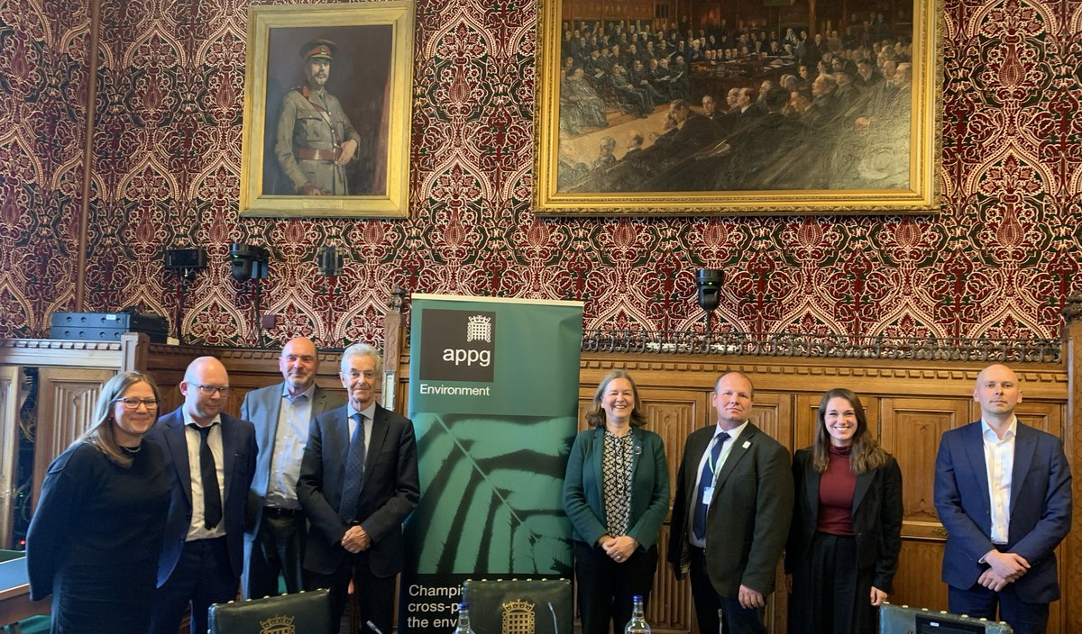 EnvironmentAPPG's tweet photo. On Monday, the Environment APPG held the second session of our inquiry: “Is the UK prepared? Resilience in floods, fires and food as climate impacts rise” with @PutneyFleur and Lord Krebs. 🧑‍🌾⛈️ https://t.co/AanPbD8q4o