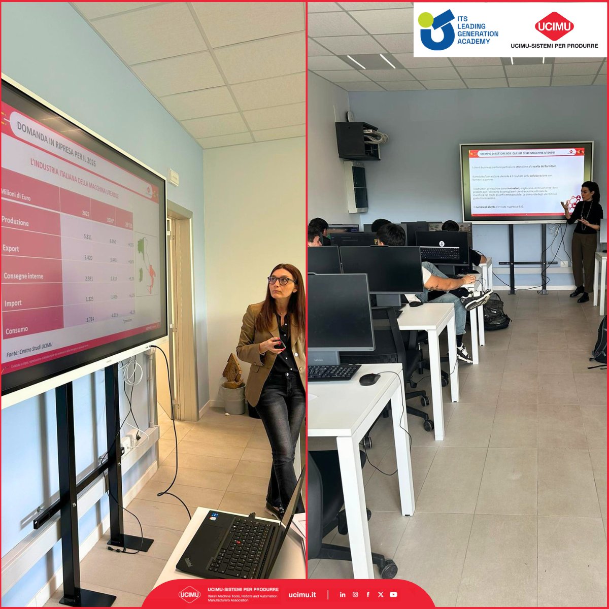 UCIMU's tweet photo. 👨‍🏫👩‍🏫 𝗨𝗖𝗜𝗠𝗨 𝗔𝗰𝗮𝗱𝗲𝗺𝘆 𝗶𝗻𝗰𝗼𝗻𝘁𝗿𝗮 𝗴𝗹𝗶 𝘀𝘁𝘂𝗱𝗲𝗻𝘁𝗶 𝗱𝗲𝗹𝗹’𝗙𝗼𝗻𝗱𝗮𝘇𝗶𝗼𝗻𝗲 𝗜𝗧𝗦 𝗟𝗲𝗮𝗱𝗶𝗻𝗴 𝗚𝗲𝗻𝗲𝗿𝗮𝘁𝗶𝗼𝗻 𝗔𝗰𝗮𝗱𝗲𝗺𝘆

📊 Analisi economica e di settore, strategie di vendita e mercati esteri: sono questi i temi al centro dell’intervento. https://t.co/Vy9ljMps8y