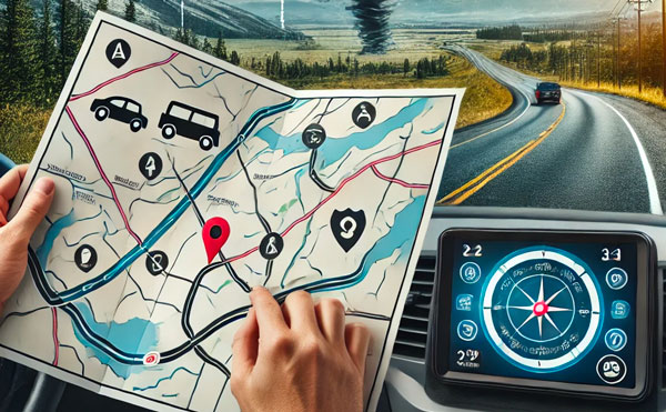 AmconNetwork's tweet photo. When technology fails, basic navigation skills can make all the difference. Read this helpful guide on getting where you need to go without GPS: https://t.co/pdMWJI1KUb https://t.co/fqne3fmFdv