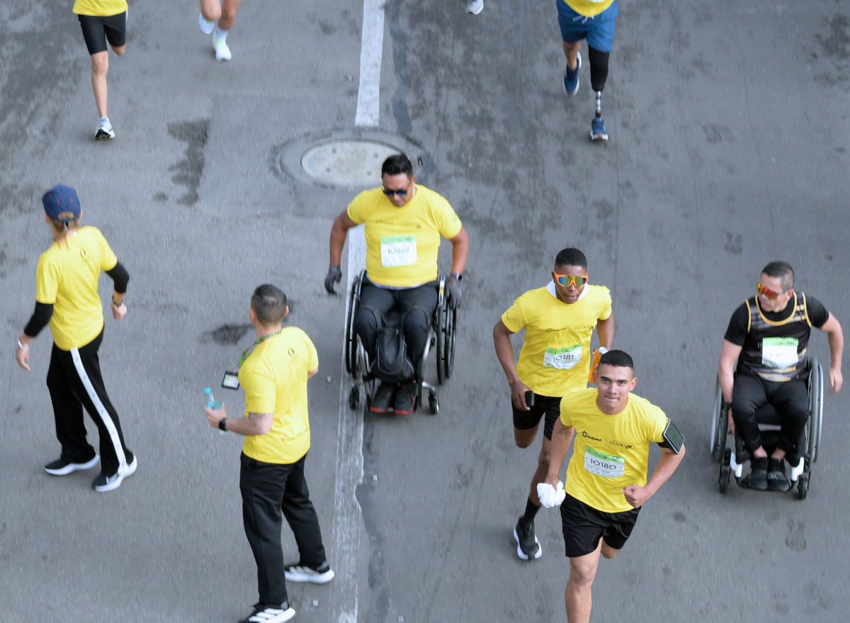 WeAreInvictus's tweet photo. “The support of the Invictus Games Foundation motivates us to train harder, prepare ourselves and rise to the challenge.”

60 wounded, injured and sick service personnel and veterans from our Invictus Community recently took part in the Carrera por los Héroes event in Bogotá as part of our Beyond the Games programme.

You can read the full story on this event here: https://t.co/UfWKglmMYJ