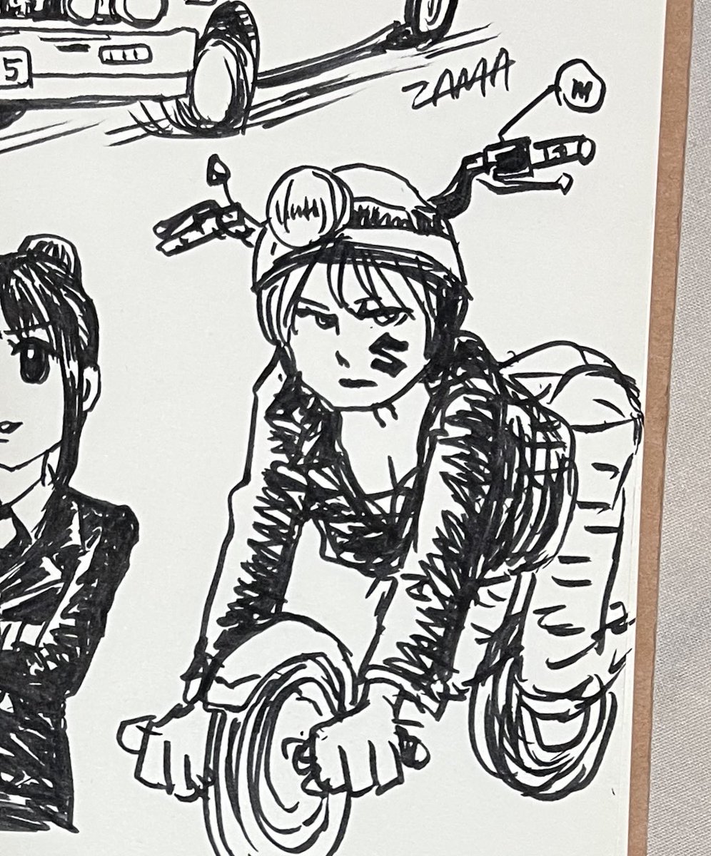 バイク擬人化のラクガキ 