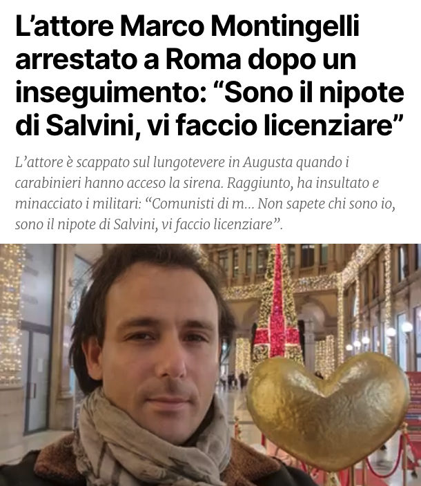 grande_flagello's tweet photo. "Lei non sa chi è mio zio" https://t.co/5fZvn8nK1p