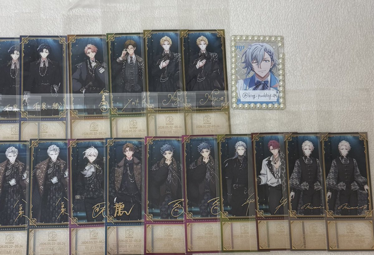 king_pudding_04's tweet photo. 【交換】アイナナ EXPO 2026 DECENNIUM チケット風クリアカード クリカ 購入特典

譲 ▶︎ 一織2 大和 三月 ナギ2 楽2 天 龍之介 百2 トウマ 巳波2

求 ▷ 環

︎✧郵送(2〜)or 名古屋手渡し(1〜◎)

︎✧初回様プロカ一読お願いいたします

検索からでもお気軽にお声掛けください🙇🏻‍♀️ https://t.co/WxESgpcLqR