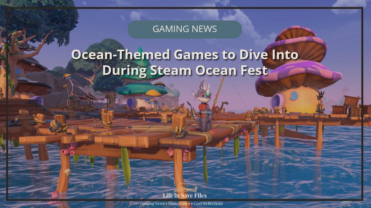 LifeinSaveFiles's tweet photo. 🌊 Steam Ocean Fest is live with cozy island adventures, relaxing fishing games, and ocean-themed indie titles currently on sale.

Critter Cove, Collector’s Cove, Spilled!, Ship of Fools, Subnautica, and more immediately stood out during the event. ⚓

#SteamOceanFest #CozyGames https://t.co/TGOENJlmgm