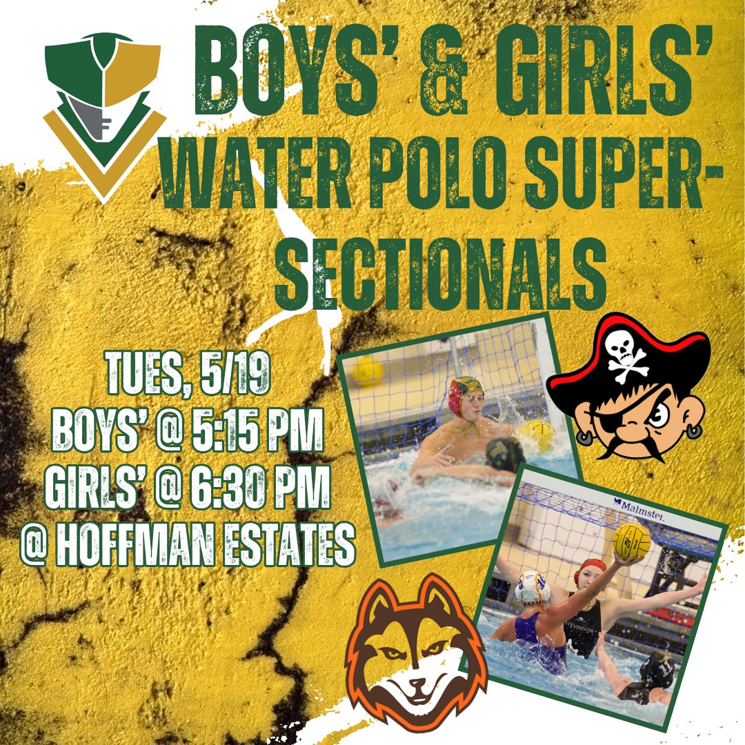 SHSPatRiot's tweet photo. Both the boys' &amp; girls' water polo teams are in action tonight, 5/19 in the super sectionals!! The boys' will take on Palatine @ 5:15 pm at Hoffman Estates HS and the girls' will take on Hersey also at Hoffman Estates @ 6:30 pm. @shspatriot @stevensonhs #patriotpride #gopatriots https://t.co/sf1dll9t9D