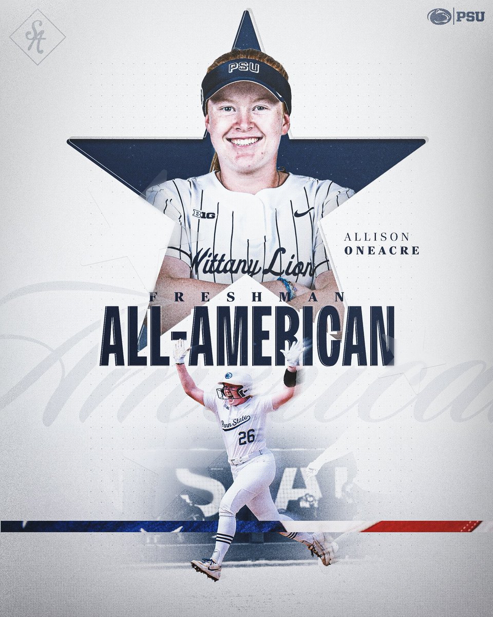 PennStateSB's tweet photo. the second freshman all-american in penn state history.

take a bow ao 🙇‍♀️

#WeAre | #AllIn https://t.co/xKYl4OOYy2