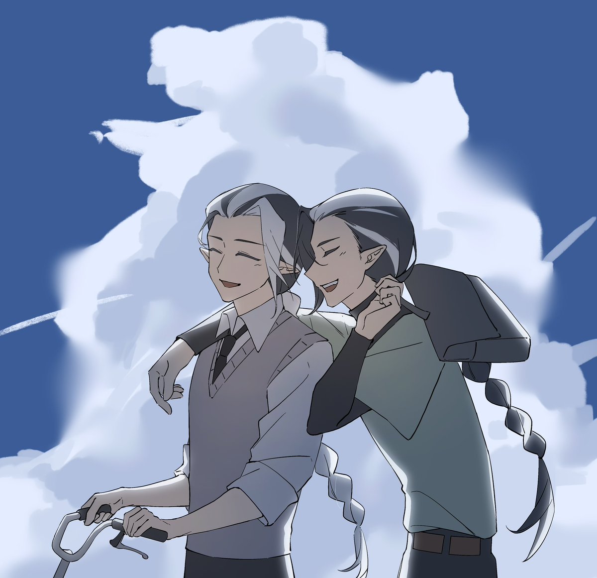 cangcangcangwu's tweet photo. ☁️#白黑無常 https://t.co/zvYA3C0CPx