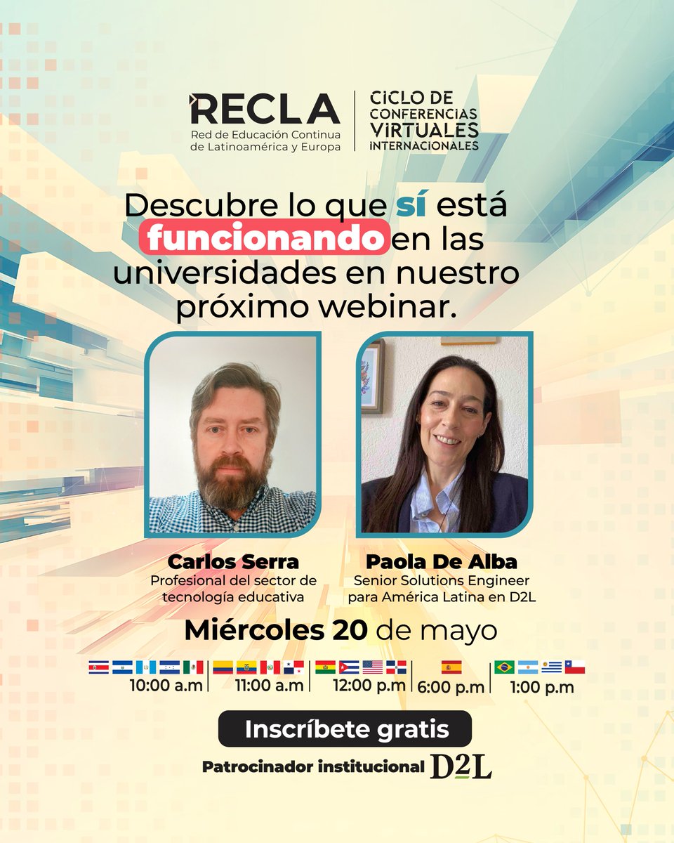 Red de Educación Continua de Latinoamérica y Europ tweet media