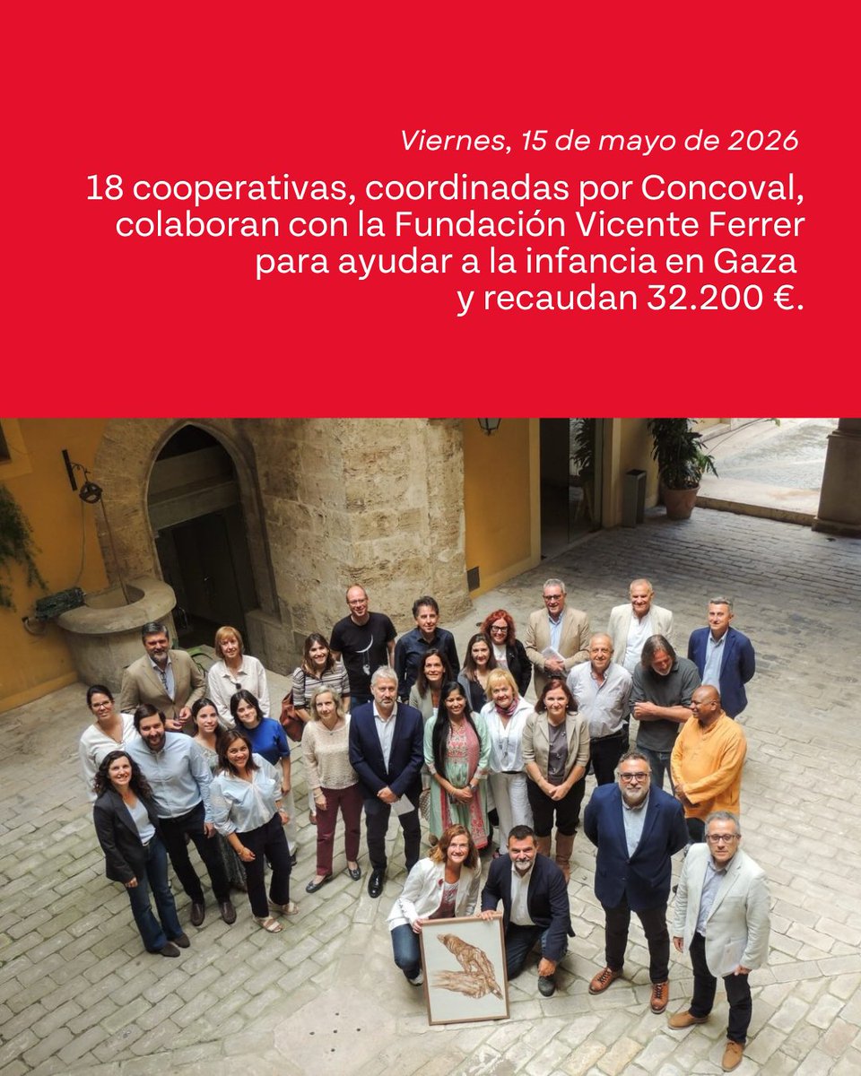 impulso_coop's tweet photo. 🤝 #ImpulsoCooperativo firma un convenido de colaboración con @fvicenteferrer para el desarrollo de un proyecto en apoyo a la infancia en Gaza.
🌍 La iniciativa impulsada por @concoval  que suma 18 #cooperativas.
#Cooperativismo #Solidaridad #RSC https://t.co/WRGUroP16j