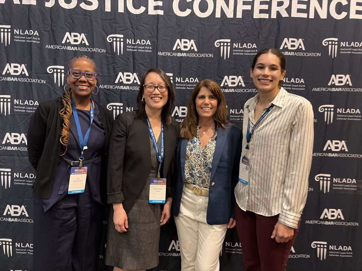 KLSforkansas's tweet photo. Executive Director Matthew Keenan, Director of Advocacy and Litigation Casey Johnson, Director of Pro Bono Services Joy Springfield, Staff Attorney Andrew Kent, and Paralegal Addison Mininger spoke at the 2026 ABA/NLADA Equal Justice Conference in Charlotte, North Carolina. https://t.co/FILhEsReJS
