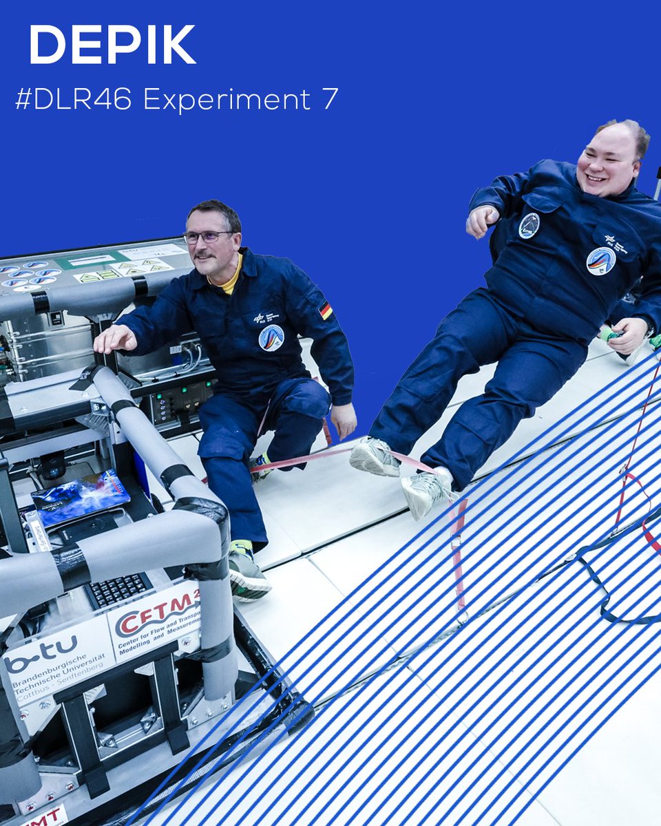 AirZeroG's tweet photo. ⚡ DEPIK is investigating how electric fields can move liquids in weightlessness for future thermal management and fluid control technologies. @DLR_SpaceAgency #DLR46 #Novespace #AirZeroG #ZeroG https://t.co/5jSFOfqIE9