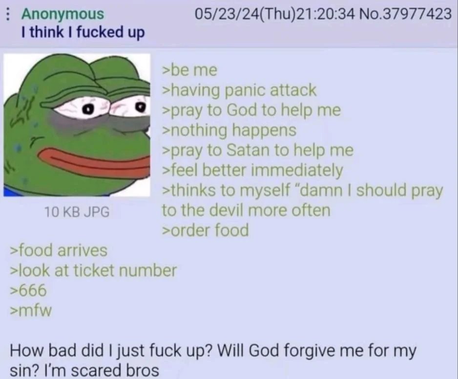 Greentext Poster tweet media