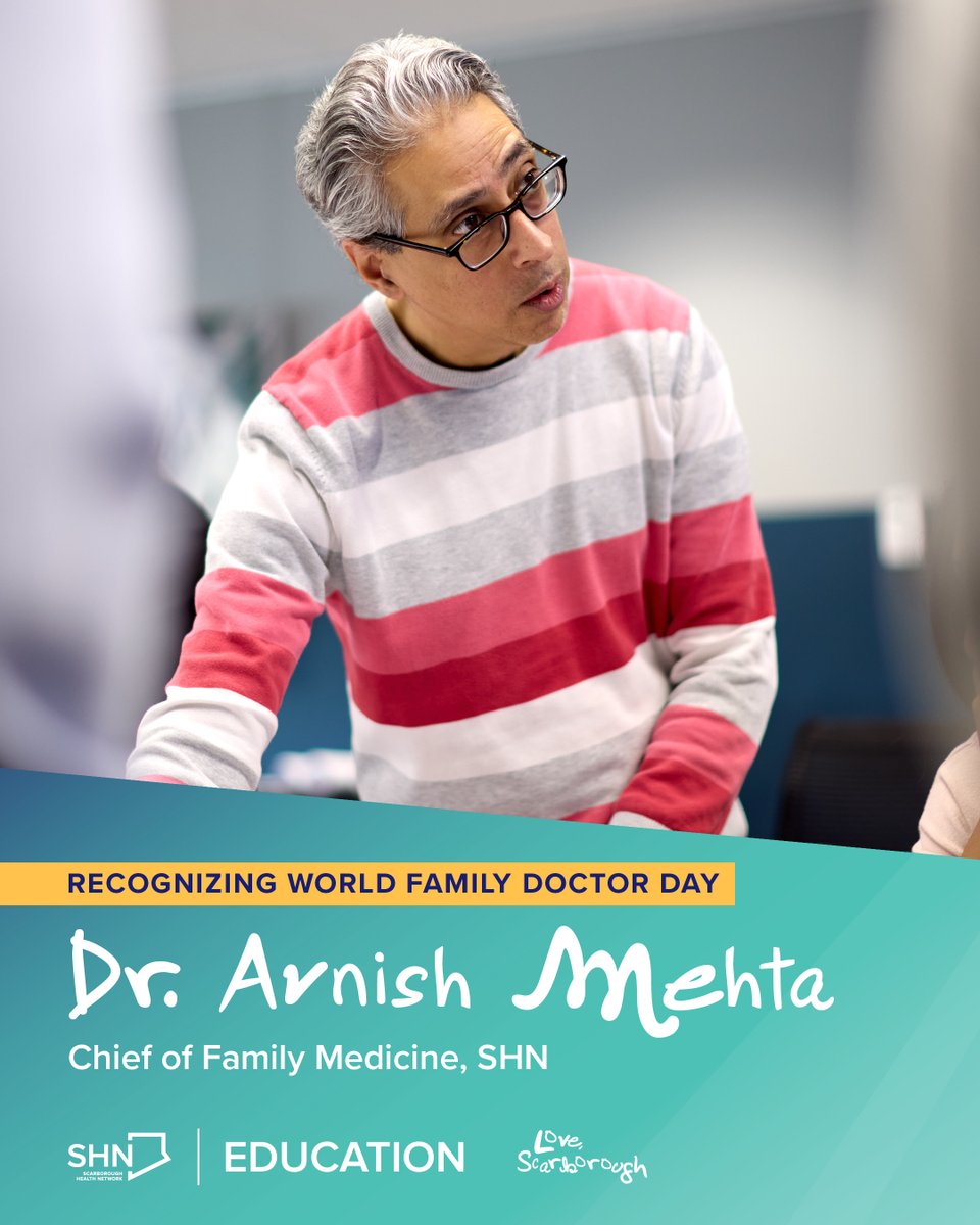 SHN_education's tweet photo. Today, on Family Doctor Day, we’re recognizing the family physicians and family medicine residents at Scarborough Health Network who care for our communities through every stage of life.

Happy Family Doctor Day from all of us at SHN Education.

#FamilyDoctorDay #FamilyMedicine https://t.co/LjOk6E0Eay