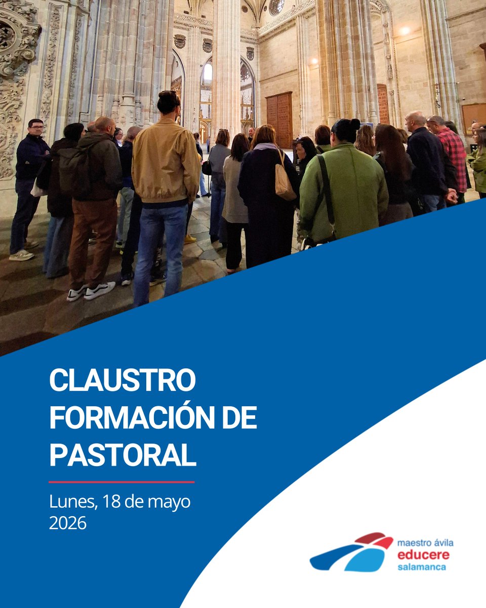 cmaestroavila's tweet photo. ⛪ Nuestro Claustro se desplazó ayer por la tarde a la S.I.B. Catedral de Salamanca para una nueva sesión de Formación Pastoral. 🏛️✨

Un recorrido por la evolución artística para profundizar en la figura de Jesucristo, hacer equipo y renovar nuestra vocación docente. 💼❤️ https://t.co/ehJrUo5JNx