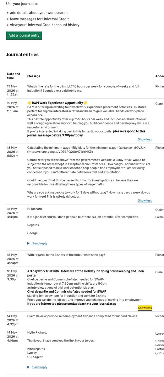 nev_the_red's tweet photo. Dwp sending folk out to work for free under the guise of "trial shifts". 4 weeks of 16 hours isnt a trial, its unpaid labour. As Kinnock would say "a labour government" @UKLabour @pcs_union @TUCnews https://t.co/PLfGGE1IXm