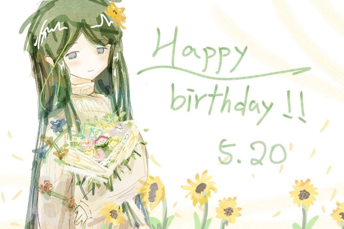 Varovite_'s tweet photo. Happy birthday ~~🎉🌻
-
(Because of the time difference and I can't get up at 5AM so I post this right now haha
#mcsr
#7rowl https://t.co/CbkZ6dTKts