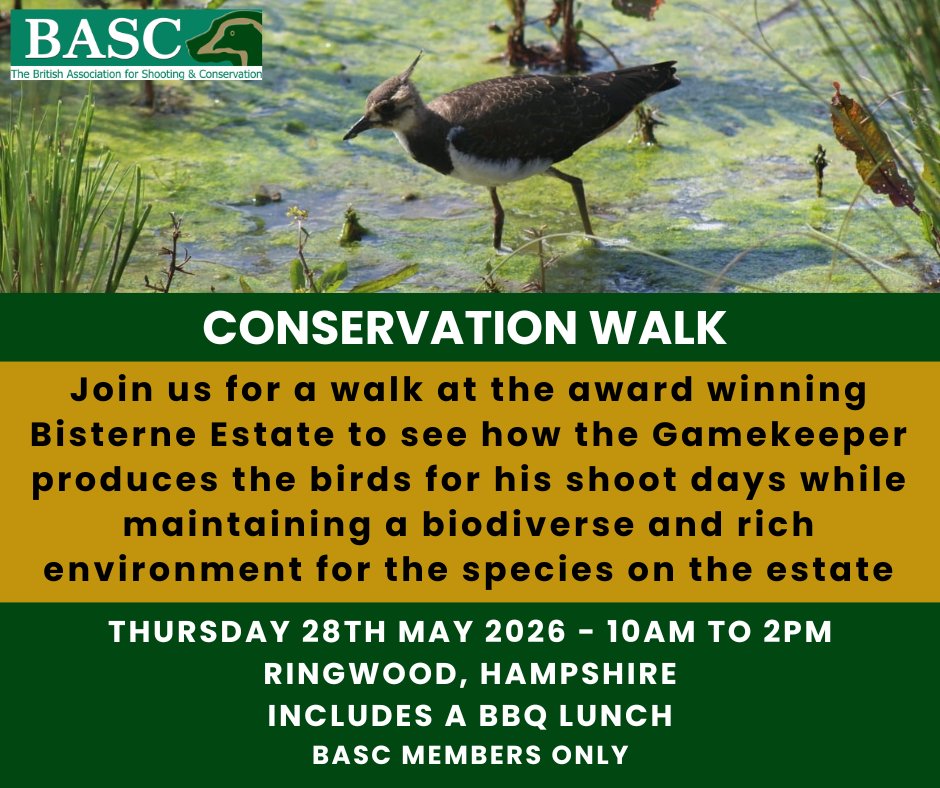 BASCSE's tweet photo. Last chance to book to attend our walk at the award winning Bisterne Estate. Recently featured on Countryfile, the estate and Rupert Brewer (Head of Conservation) have won a number of awards.

For further detail and to book, click here: https://t.co/aTp3roXNj4 https://t.co/QhByfuAq2E