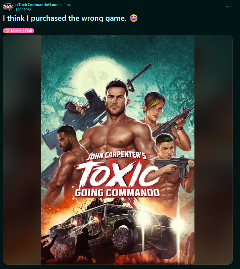 Toxic Commando Loading Screen Toxic Commando 💥 OUT NOW! (@JCToxicCommando) / Posts / X