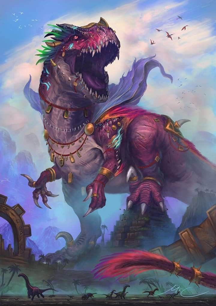 monsterasiazero's tweet photo. “Gor-tu'loq, the Tyrant's Maw” Art By Melvin Chan #fantasydinoart #dinosaurs https://t.co/ldNxJlgDG0