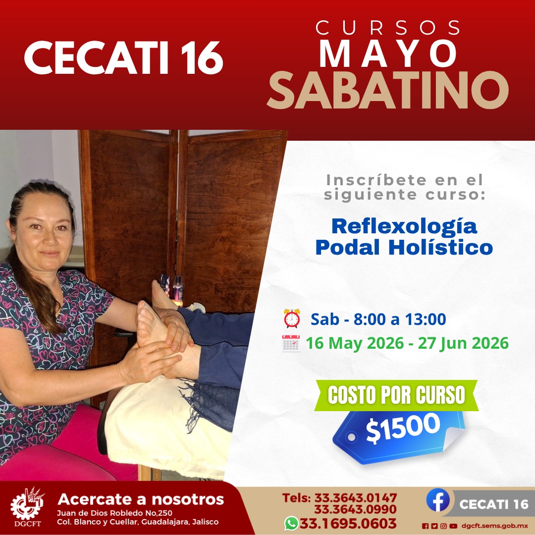 Cecati16's tweet photo. CECATI 16  Cursos Sabatinos.
✉️🤳 Envíanos mensaje o visítanos  ☎️33 3643 0147 | 33 3643 0990
WhatsApp: 33 1695 0603
🧍 Visítanos en:
Juan de Dios Robledo No. 250
Col. Blanco y Cuéllar, Guadalajara, Jalisco https://t.co/yHlE9PtZ2C