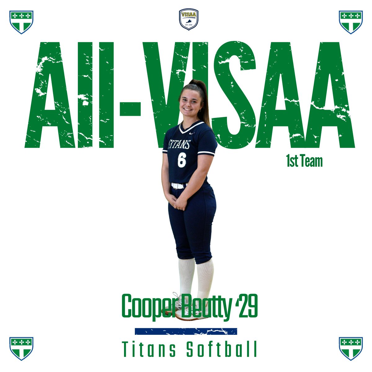 TES_Athletics's tweet photo. Congratulations to Cooper Beatty on earning 1st team All-VISAA honors! A dominant season in the circle and at the plate helped return the Titans to the final four https://t.co/j3eg1e4XnY