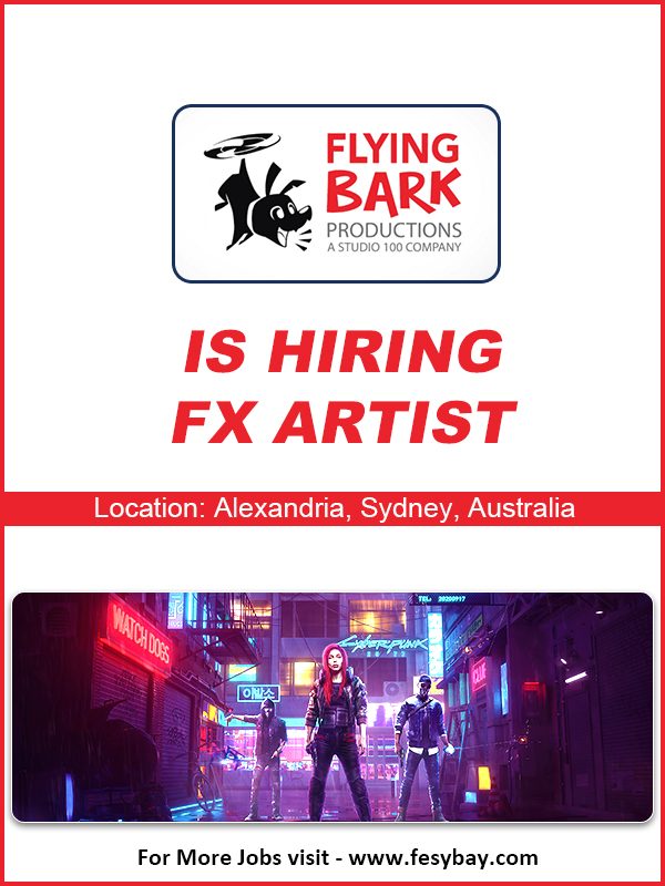 rokincyber's tweet photo. 🚨 @flyingbark is hiring a CG FX Artist
🎬 Role: CG FX Artist
📍 Location: Sydney, Australia
💼 Type: Full-time
Apply - https://t.co/mWLtLGof8i
#FlyingBarkProductions #FXArtist #CGFX #VFXJobs #AnimationJobs https://t.co/aeyYT4itId