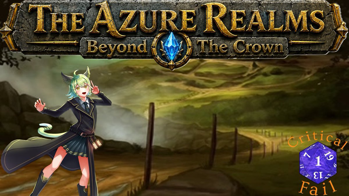 CryptsNDice's tweet photo. The Azure Realms: Beyond the Crown! Session 1
5/20 at 6:00 PM EDT

Our DM: @extreme_mtv 

Queen Rin Kakushin opens the doors of her young kingdom to the newly formed guild, gathering adventurers, envoys, nobles, and agents beneath one banner for quests that will shape the realm’s future. 

The crown has called who will answer?
@CryptsNDice 
@HyamdaTwoheart 
@Druox 
Midnyte64
@DesCybold 
Aryanai