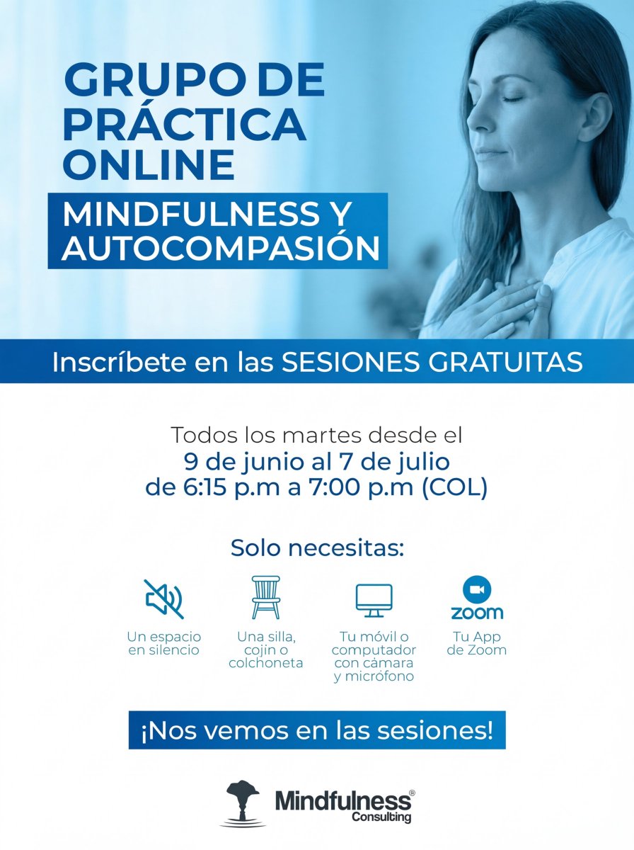 MindfulColombia's tweet photo. 🌟Hemos abierto un #grupo de práctica para la iniciación y el mantenimiento de la práctica de #mindfulness y #autocompasión, dirigido a alumnos nuevos y antiguos que estén interesados en obtener un espacio para meditar en grupo.  
📝Inscríbete GRATIS aquí: https://t.co/7qRucgPZA9 https://t.co/2y0NpQg0pY
