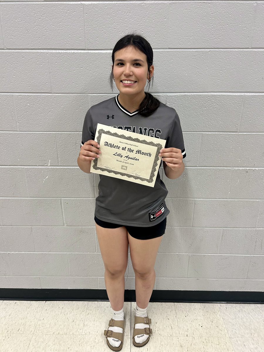MeteaSoftball's tweet photo. Congrats to Lilly Aguilar for being named Metea Valley April Athlete of the Month!

Go Go Mustangs! https://t.co/MdWJN2QPmL