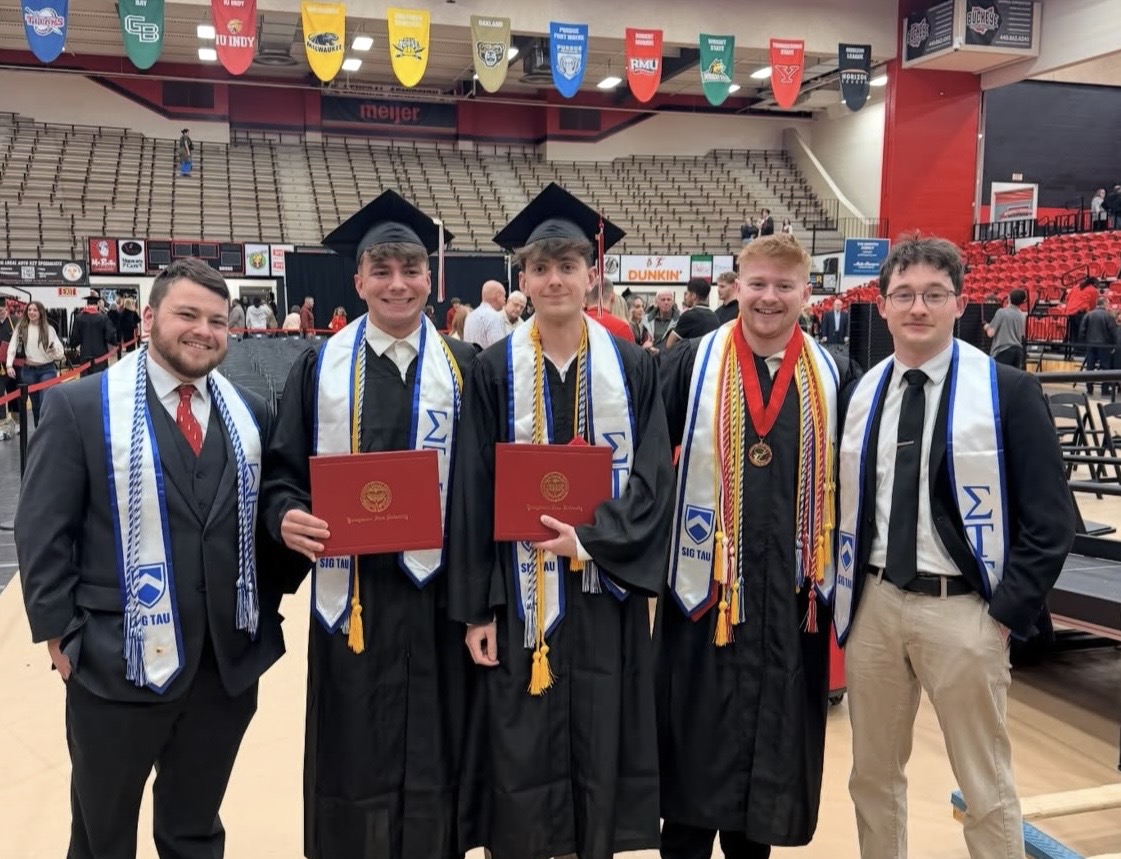 SigmaTauGamma's tweet photo. Congratulations to our graduating Sig Taus! 🎓 We celebrate the Noble Men who made an impact on their chapters, campuses, and brotherhood while creating memories and friendships that will last a lifetime. 💙
 
#SigTauForLife #Noble #Graduation https://t.co/IHjpbDpy72