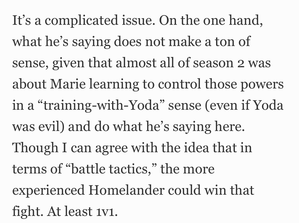 haworthes's tweet photo. forbes clocked it, kripke real life trying to gaslight people about marie’s training https://t.co/p9ozAgZwTD