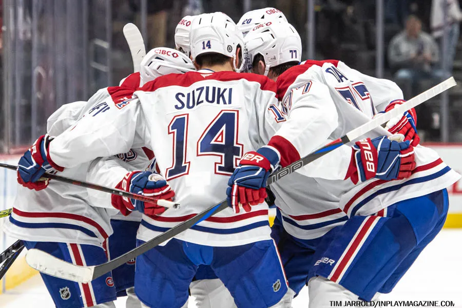 InPlayMagazine's tweet photo. STANLEY CUP PLAYOFFS MAY 18, 2026 – OLE! OLE! OLE! MONTREAL IS MOVING ON!

Nick Suzuki has recorded a point in all eight road games of the 2026 #StanleyCupPlayoffs and tied Mats Naslund for the longest playoff road point streak in #Canadiens history.

MORE IN COMMENTS https://t.co/FNSToKlhVe
