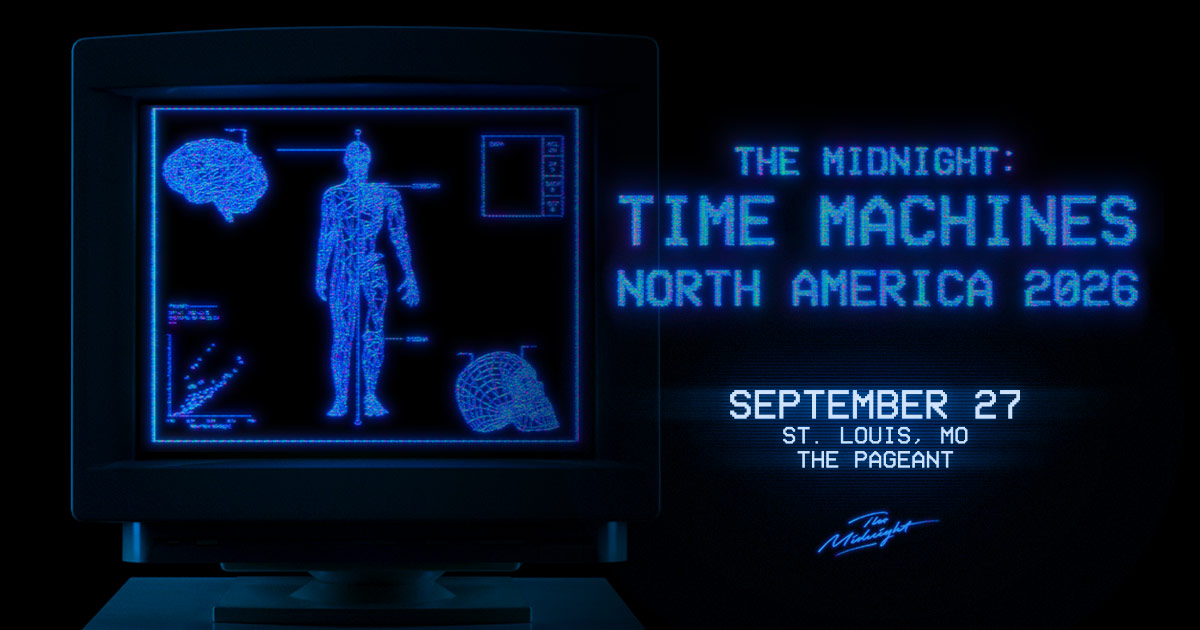 ThePageantSTL's tweet photo. JUST ADDED: @TheMidnightLA: Time Machines at The Pageant |09.27|. Artist presale starts Wednesday, May 20 at 10am. On Sale Friday, May 22 at 10am!

More info: https://t.co/P6Qn4qJiuv https://t.co/LCgEciy5Bc