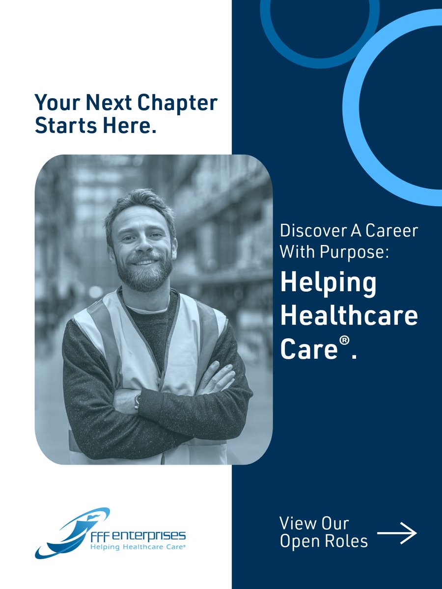 FFFenterprises's tweet photo. Looking for your next opportunity in healthcare?⚕️

FFF Enterprises is hiring across multiple teams and locations. Explore our current openings and find out where your next chapter could begin at https://t.co/4pD35ikJHr

#FFFEnterprises #JoinOurTeam #NowHiring #JobOpportunity https://t.co/2d0AHDihY3