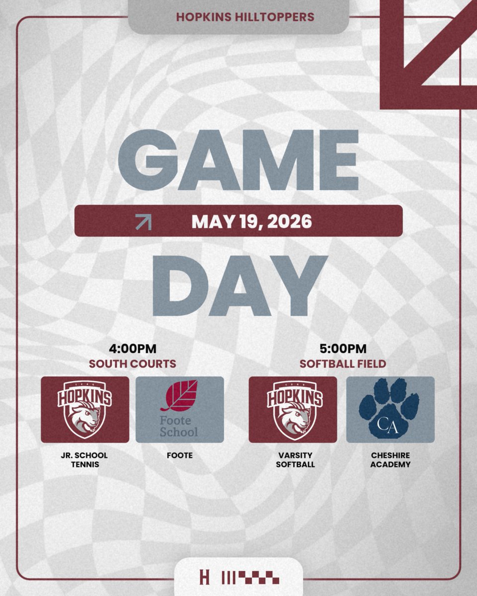 HopScores's tweet photo. Good luck to our teams playing today!  Come out and enjoy the beautiful weather while cheering on your favorite Hilltoppers #gohopct #yeahhop https://t.co/Aze9WdgQI2