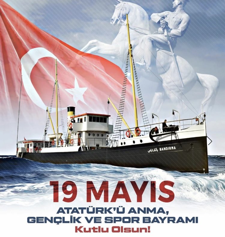 MuratAtmanoglu's tweet photo. 19 Mayıs Atatürk'ü Anma, Gençlik ve Spor Bayramımız kutlu olsun. 🇹🇷

 Baş komutan Gazi Mustafa Kemal Atatürk ve  tüm kahraman şehitlerimizi rahmetle anıyorum.

#AtatürküAnmaGençlikveSporBayramı https://t.co/qHt1orC0ZP