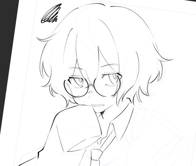 fimished a comms today,,, sketched before i go sleep 