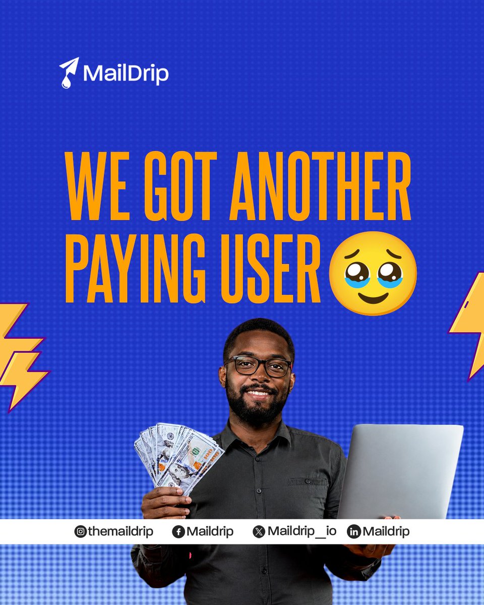 maildrip_io's tweet photo. WE GOT ANOTHER PAYING DRIPPER!🥹

For a while now, we’ve been doing a lot of work behind the scenes at MailDrip.

Tightening things up. Improving the experience. Paying attention to the little things that affect how people actually use the platform.

[a thread🧵]👇 https://t.co/IITAqIqW9O
